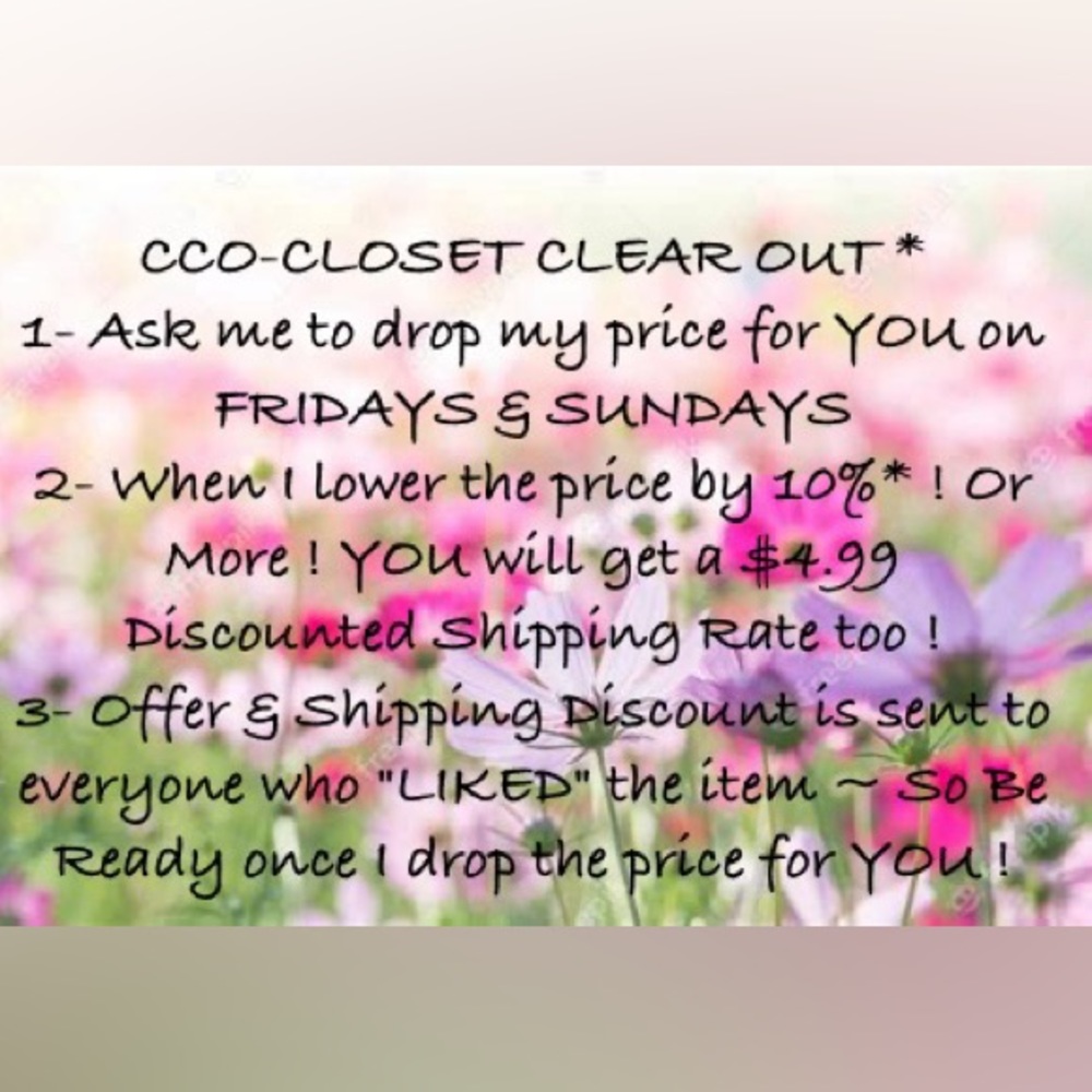 CCO~ CLOSET CLEAR OUT on FRIDAYS & SUNDAYS ❗️❗️❗️